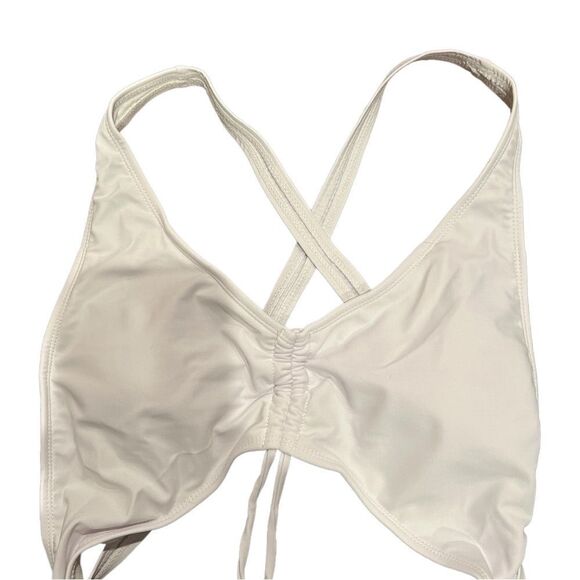 Women 1 Piece Summer Hollow Sexy Bikini with Long Tassel Drawstring Colo… - Picture 11 of 16